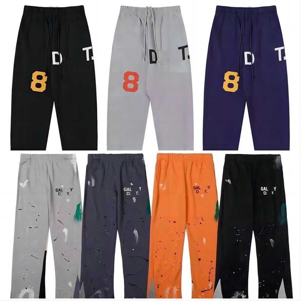 mens jeans mens galleryes dept jeans pants galleryes dept sweatpants speckled letter print mens womens couple loose versatile casual pants s, Blue
